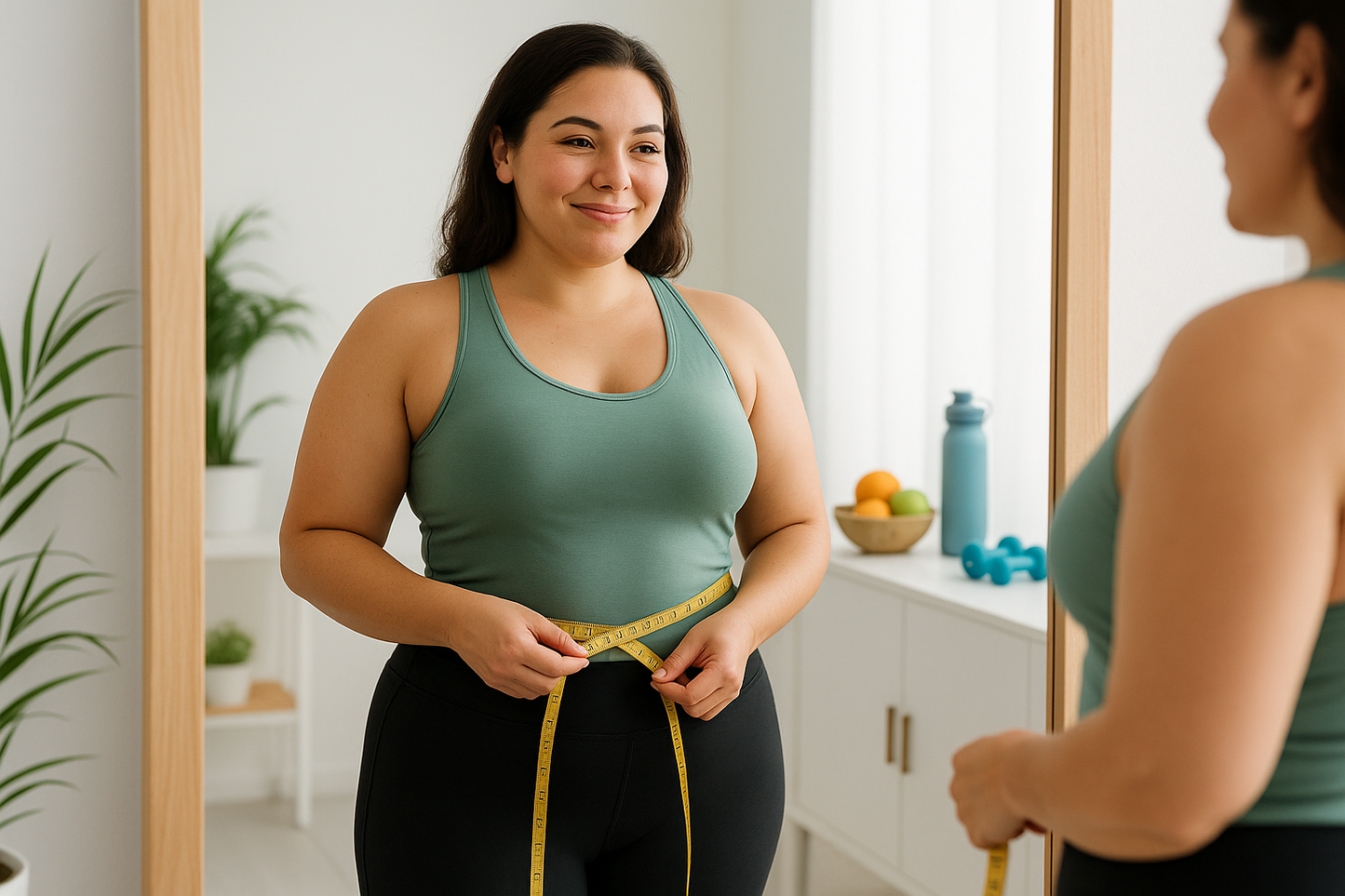 donna che dimagrisce